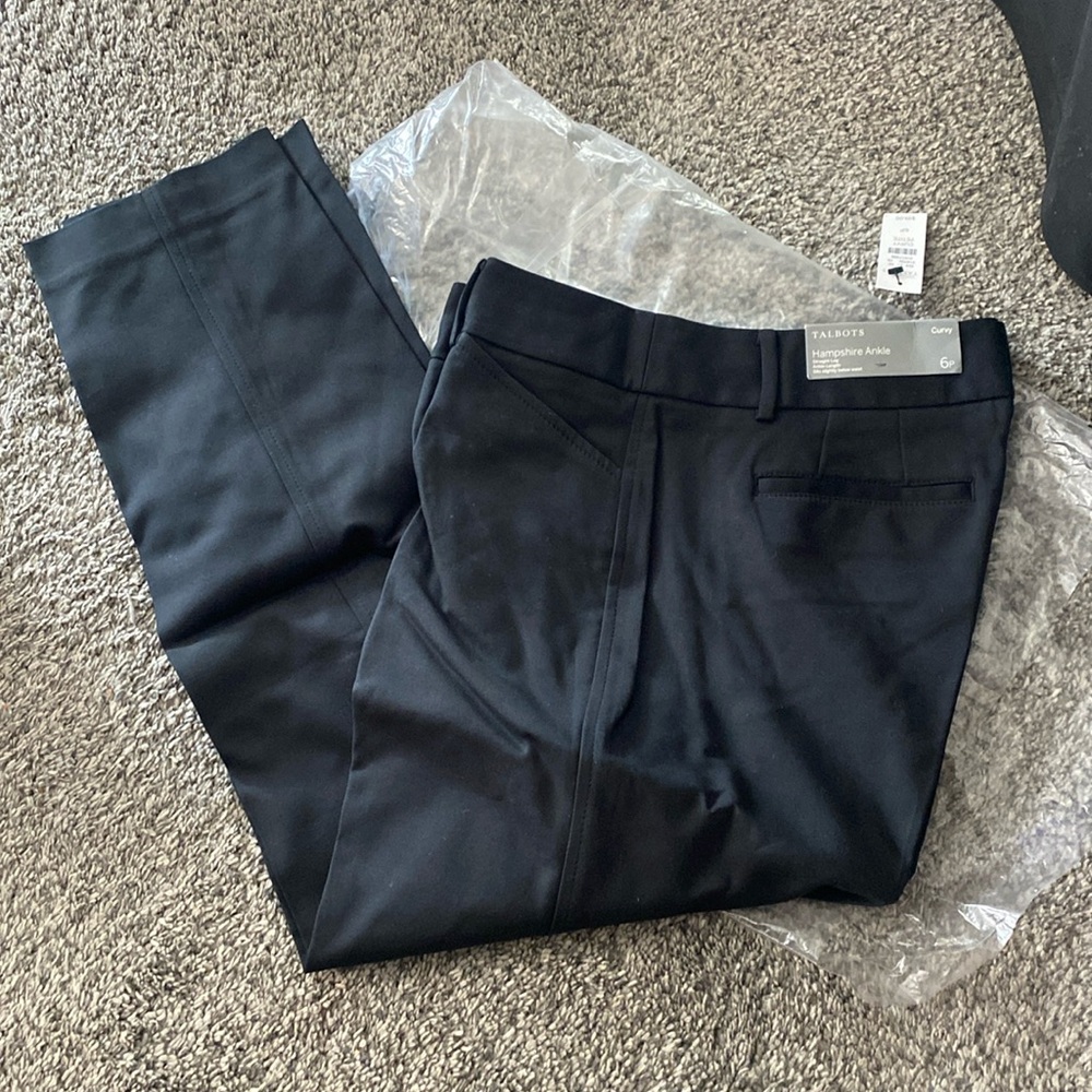 Talbots Hampshire ankle pants Black